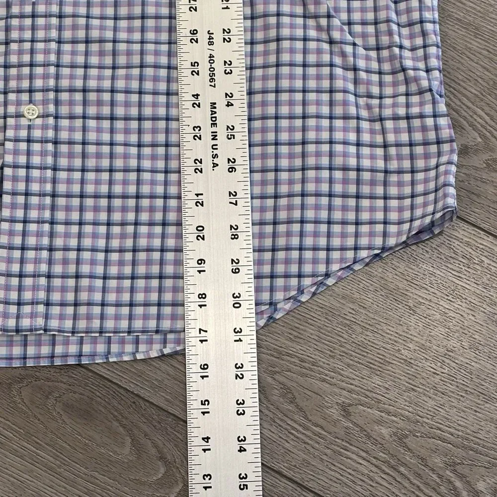Polo Ralph Lauren Shirt Mens XL Plaid Performance Classic Fit Button‎ Up Casual